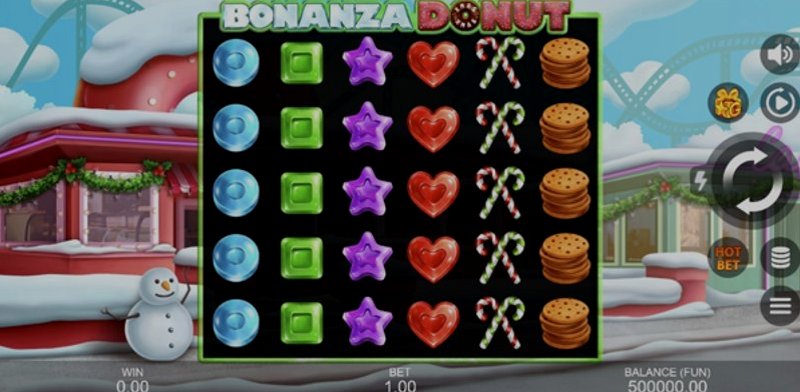 Play Bonanza Donut Xmas by Gamzix at 1Win Casino