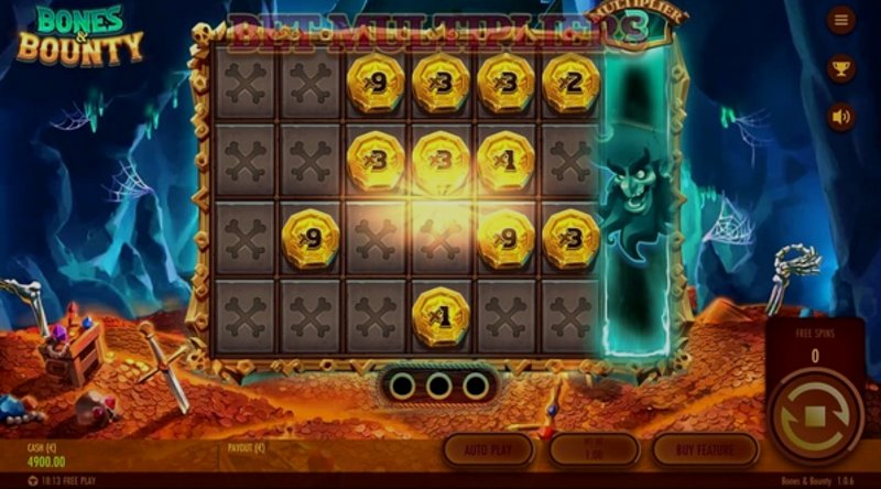 Play Bones & Bounty by Thunderkick at 1Win Casino