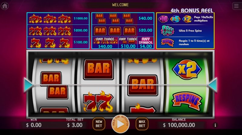 Play Bonus Mania Deluxe by Kaga at 1Win Casino