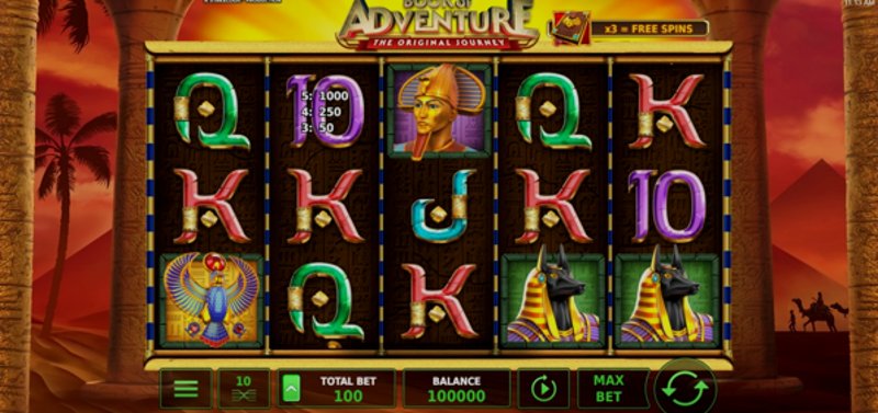 Play Book of Adventure in Colombia at 1Win Casino