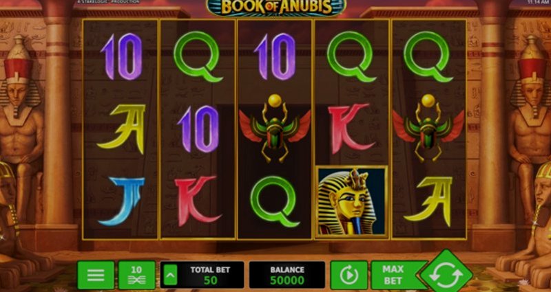 Play Book of Anubis by Stakelogic at 1Win Casino