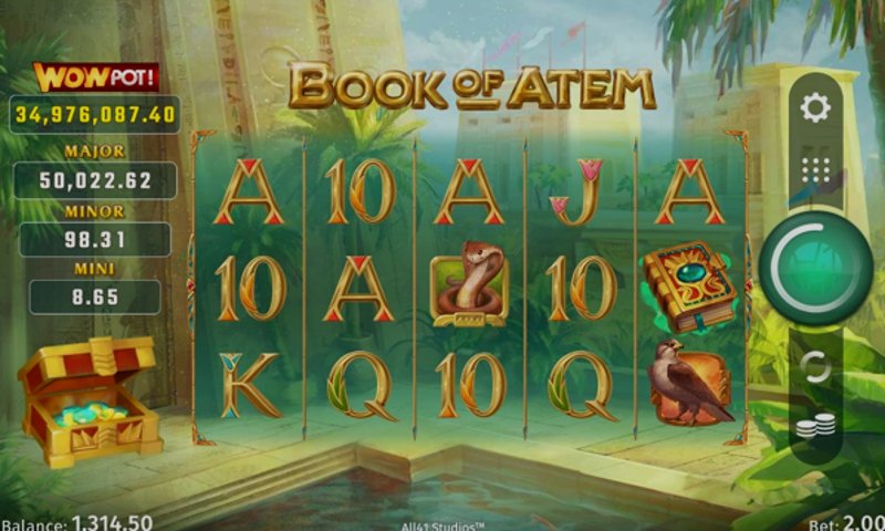 Play Book of Atem by Games Global at 1Win Casino