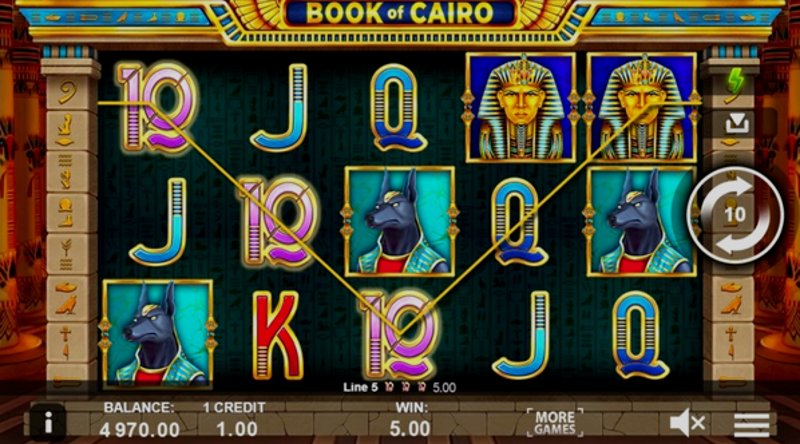 Play Book of Cairo by Gamzix at 1Win Casino