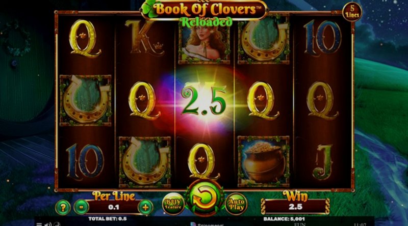 Play Book Of Clovers by Spinomenal at 1Win Casino