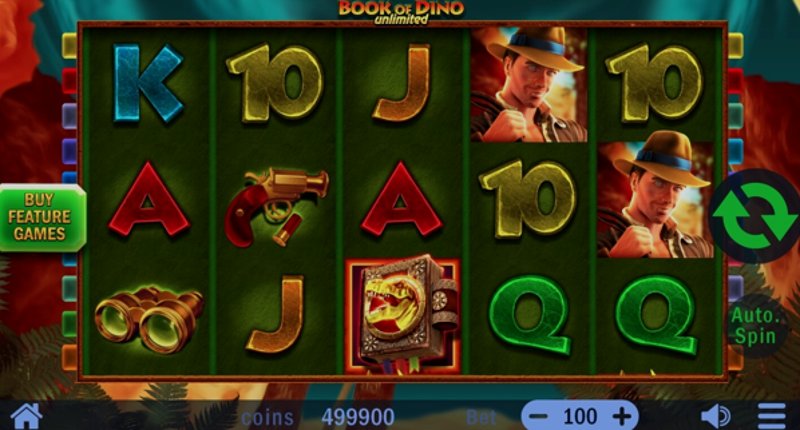 Play Book of Dino Unlimited by Swintt at 1Win Casino