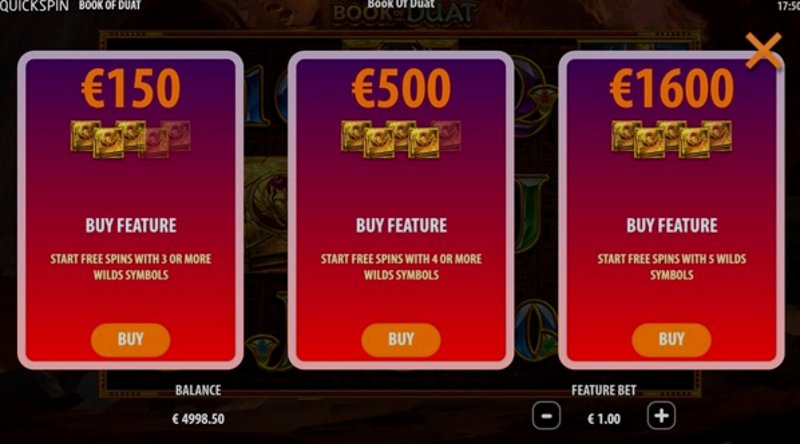 Play Book of Duat by Quickspin at 1Win Casino