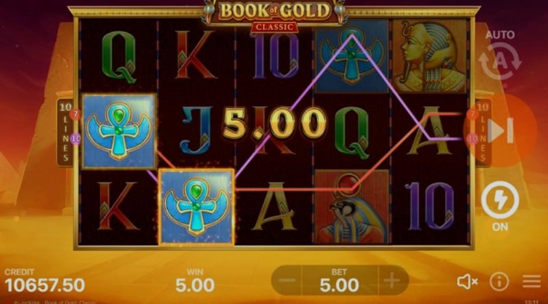 Play Book of Gold: Classic by Playson at 1Win Casino