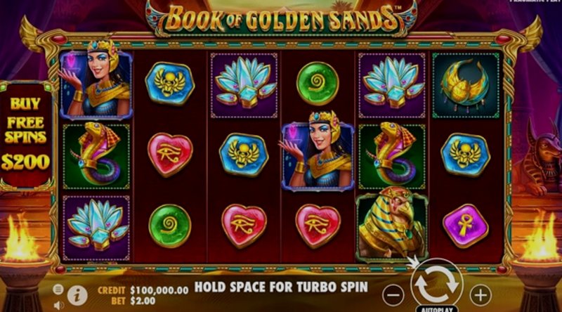 Play Book of Golden Sands by Pragmatic at 1Win Casino