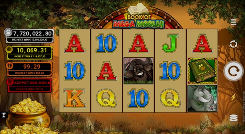 Play Book of Mega Moolah by Games Global at 1Win Casino