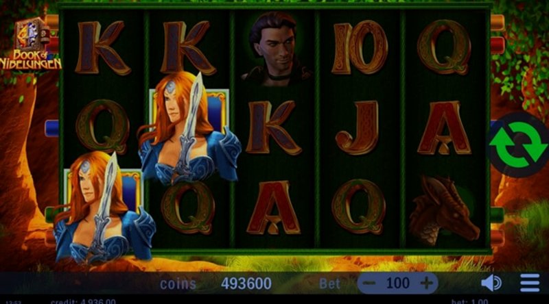 Play Book of Nibelungen by Swintt at 1Win Casino