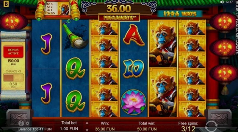 Play Book of Panda Megaways by Bgaming at 1Win Casino