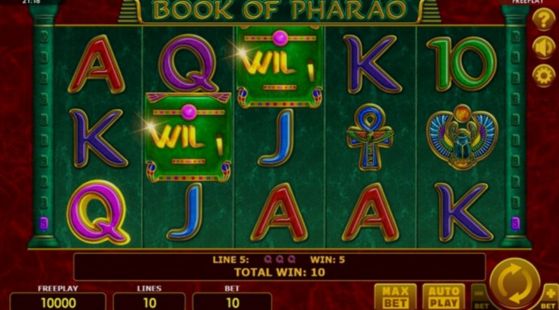 Play Book of Pharao by Amatic at 1Win Casino