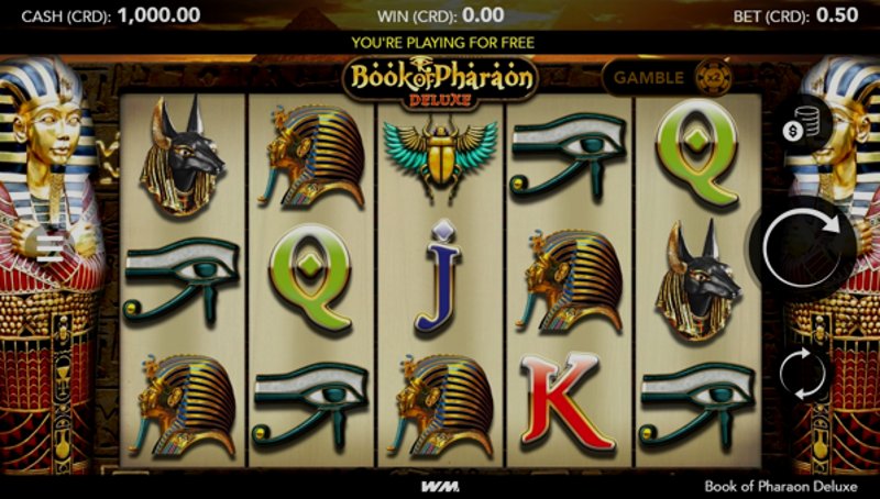 Play Book of Pharaon Deluxe by Worldmatch at 1Win Casino