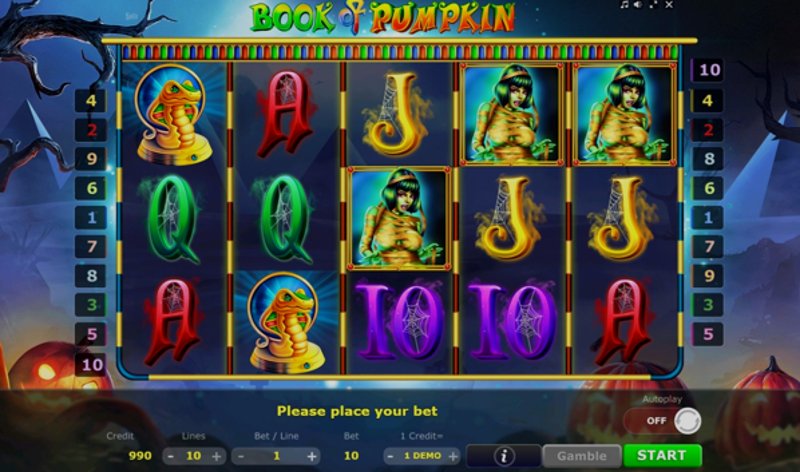 Play Book Of Pumpkin by Retrogames at 1Win Casino