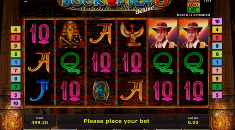 Play Book of Ra deluxe by Novomatic at 1Win Casino