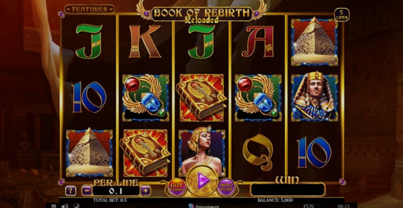 Play Book of Rebirth Reloaded by Spinomenal at 1Win Casino