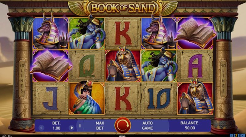 Play Book of Sand by Bet2tech at 1Win Casino