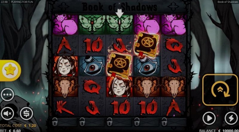 Play Book of Shadows by No Limit City at 1Win Casino