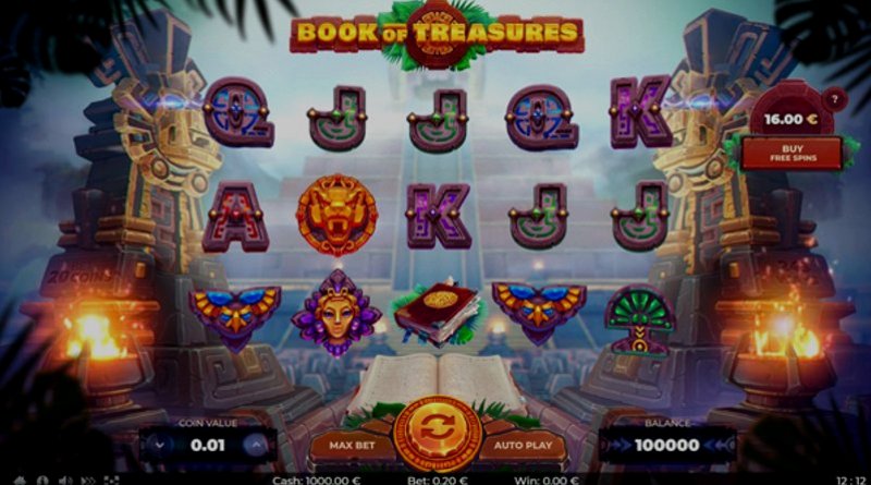 Play Book of Treasures by Thunderspin at 1Win Casino