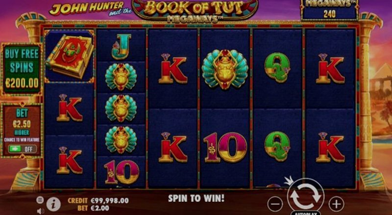 Play Book of Tut Megaways by Pragmatic at 1Win Casino