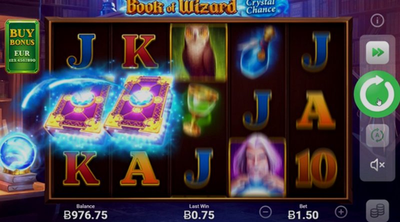 Play Book of Wizard: Crystal Chance by 3 Oaks Gaming at 1Win Casino