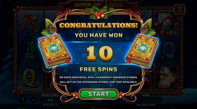 Play Book of Xmas by Spinomenal at 1Win Casino