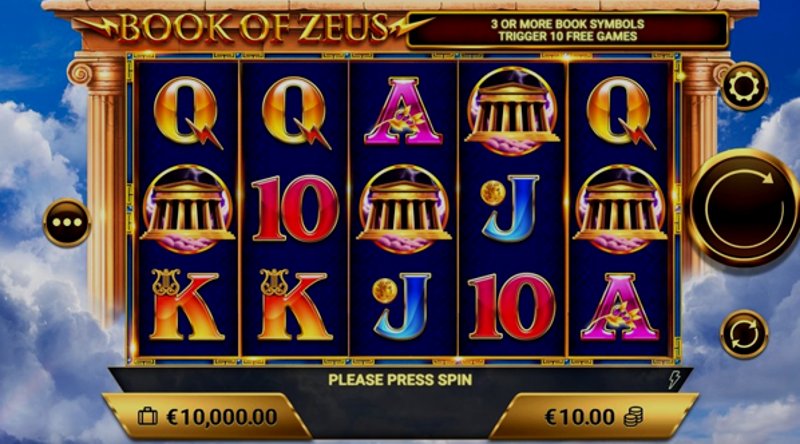 Play Book of Zeus by Amigogaming at 1Win Casino