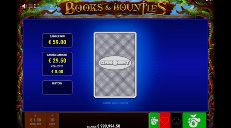 Play Books and Bounties by Gamomat Standard at 1Win Casino