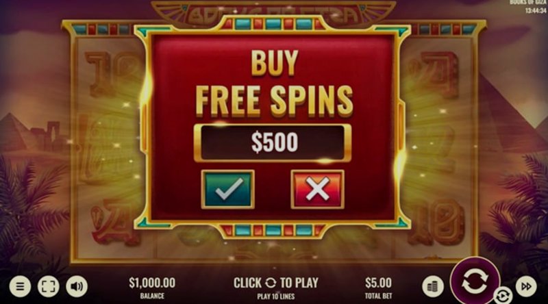 Play Books of Giza by Platipus at 1Win Casino