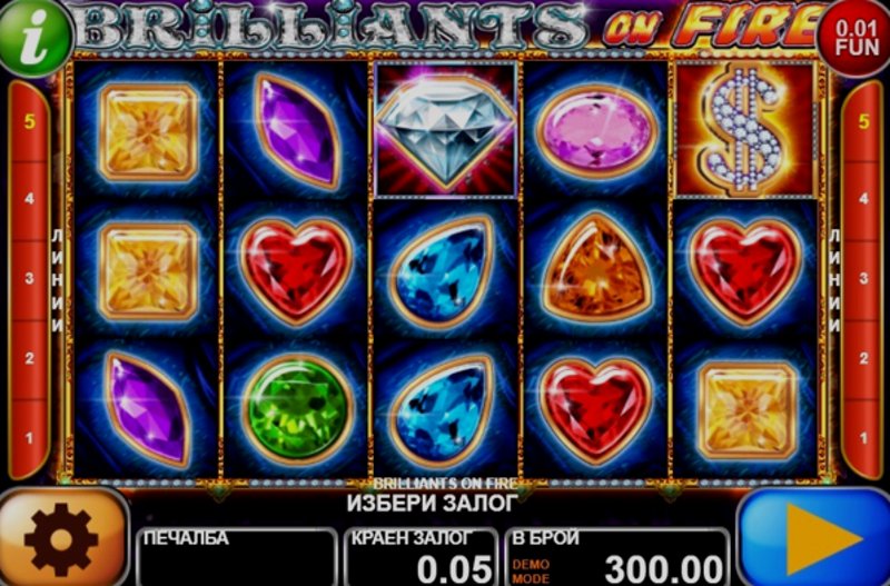 Play Brilliants On Fire by Ct Interactive at 1Win Casino