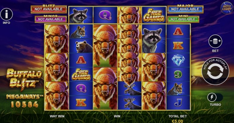 Play Buffalo Blitz Megaways by Playtech at 1Win Casino