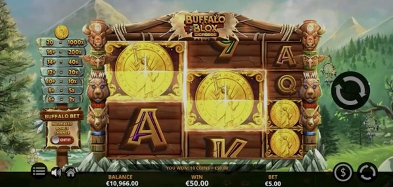 Play Buffalo Blox Gigablox by Yggdrasil at 1Win Casino