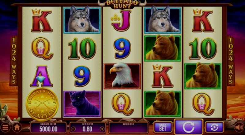 Play Buffalo Hunt by Synot at 1Win Casino