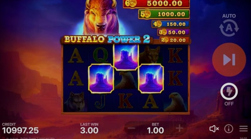 Play Buffalo Power 2: Hold and Win by Playson at 1Win Casino