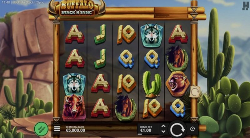 Play Buffalo Stack n Sync by Hacksaw at 1Win Casino