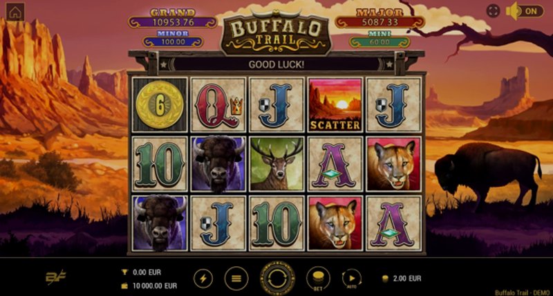 Play Buffalo Trail by Gamebeat at 1Win Casino