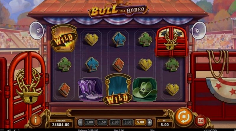 Play Bull in a Rodeo by Playn Go at 1Win Casino