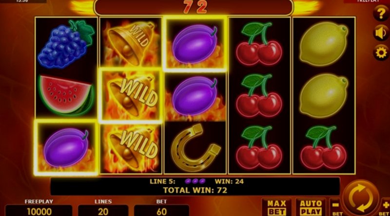 Play Burning Bells 20 by Amatic at 1Win Casino