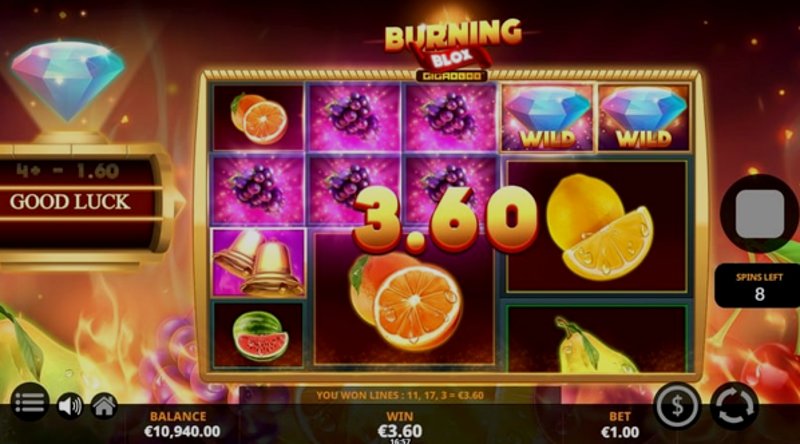 Play Burning Blox GigaBlox by Yggdrasil at 1Win Casino