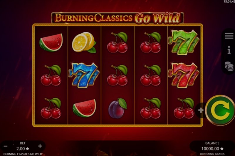 Play Burning Classics by Booming at 1Win Casino