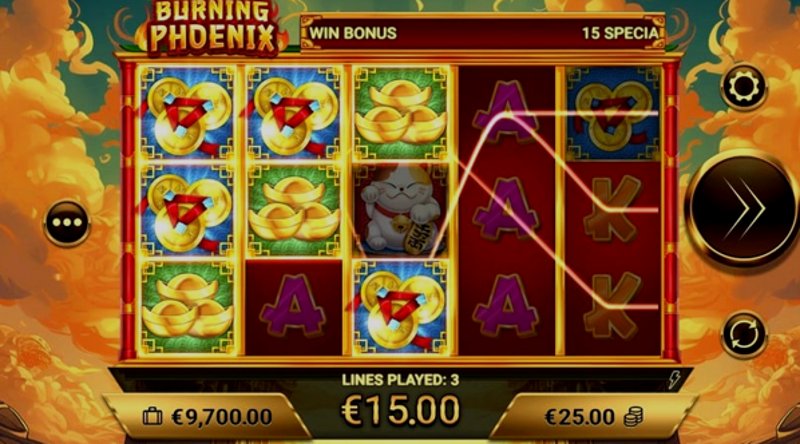 Play Burning Phoenix by Amigogaming at 1Win Casino