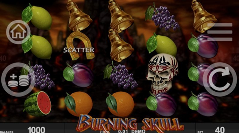 Play Burning Skull by Spinthon at 1Win Casino