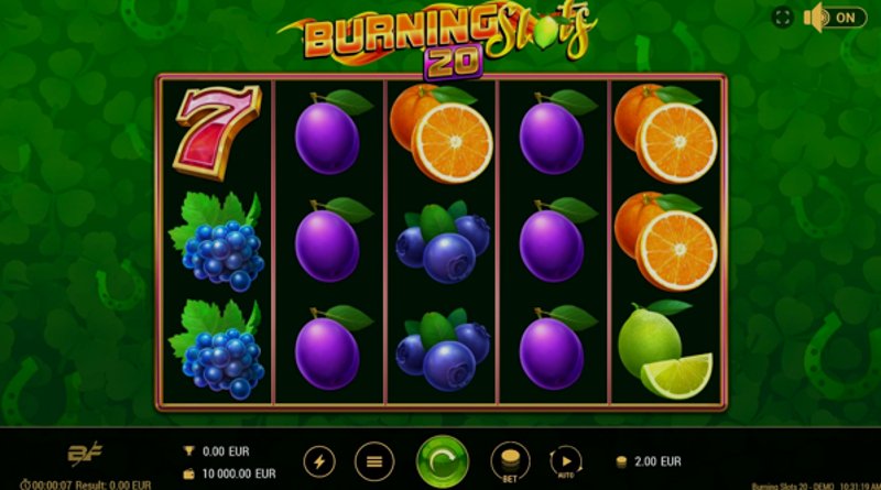 Play Burning Slots 20 in South Korea at 1Win Casino