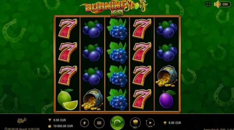 Play Burning Slots by Bf Games at 1Win Casino