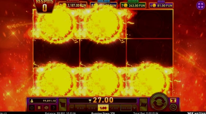 Play Burning Stars by Wazdan at 1Win Casino