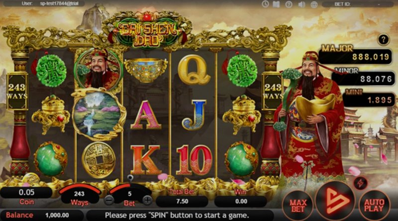 Play Cai Shen Dao by Kaga at 1Win Casino