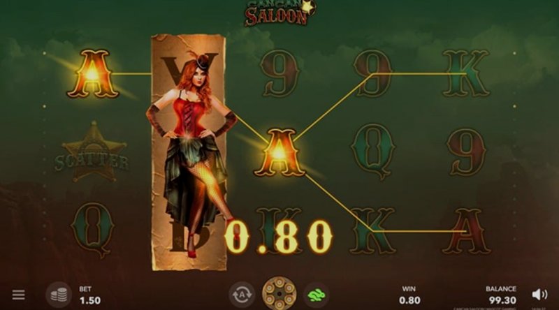 Play CanCan Saloon by Mascot Gaming at 1Win Casino