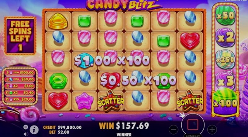 Play Candy Blitz by Pragmatic at 1Win Casino