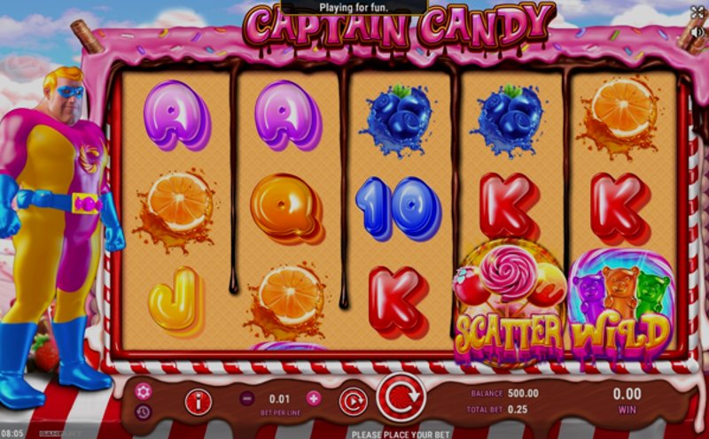 Play Captain Candy by Gameart at 1Win Casino