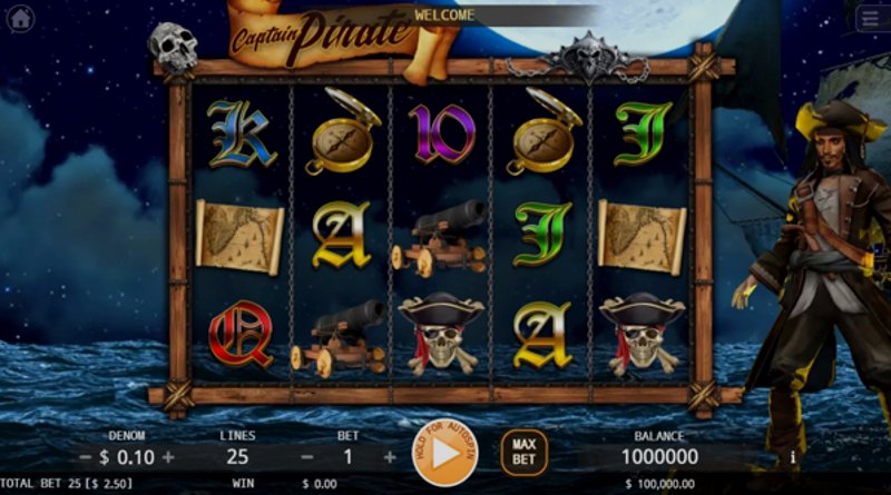 Play Captain Pirate by Kagaming at 1Win Casino